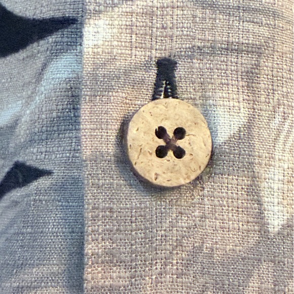 Caribbean Floral Print Short Sleeve Woven Camp Shirt - Picture 6 of 8